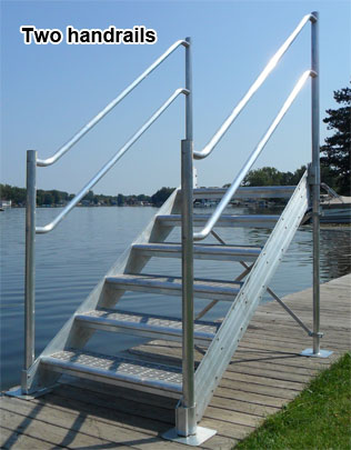 aluminum dock steps