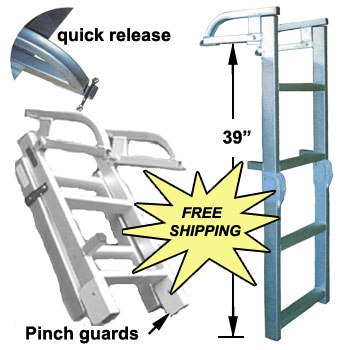 Folding Pontoon Boat Ladders