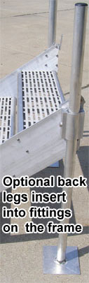 rear legs for dock steps