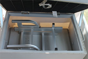 folding pontoon boat ladder