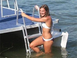 pontoon ladder