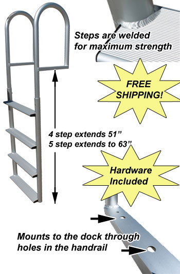 straight dock ladder